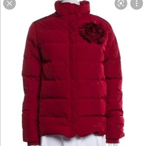 Lightly used Moschino Love puffer coat red